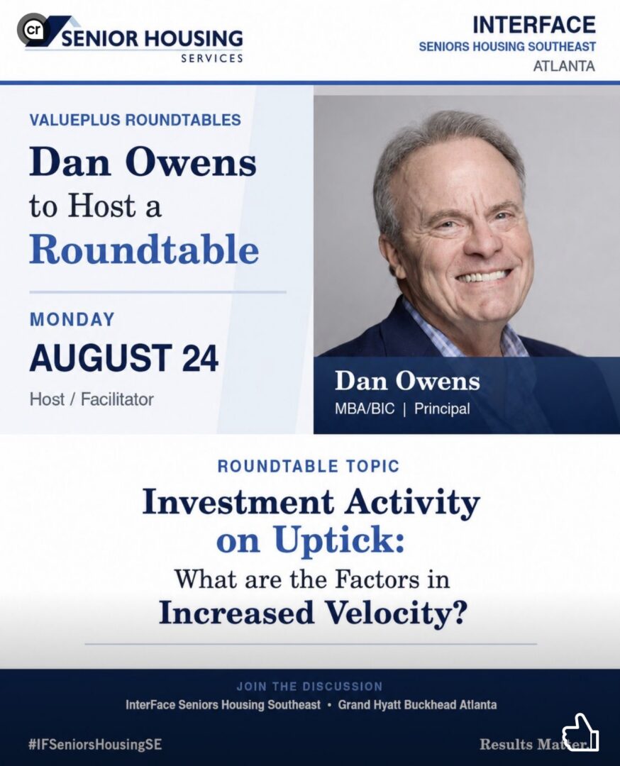 Dan Owens hosts the InterFace Seniors Housing Southeast roundtable